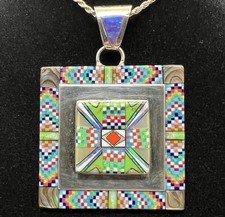 Sterling Silver Micro Mosaic
