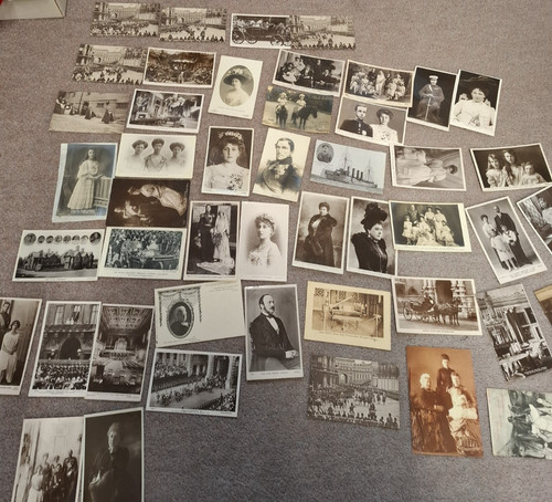 Old postcards sephia b w - postcards, b/w