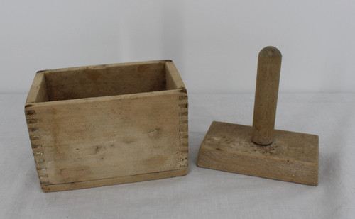 Vintage wooden butter - vintage,
