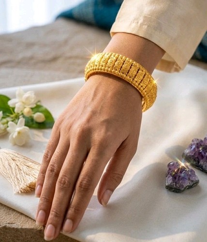 22k gold plated indian bridal - gold,