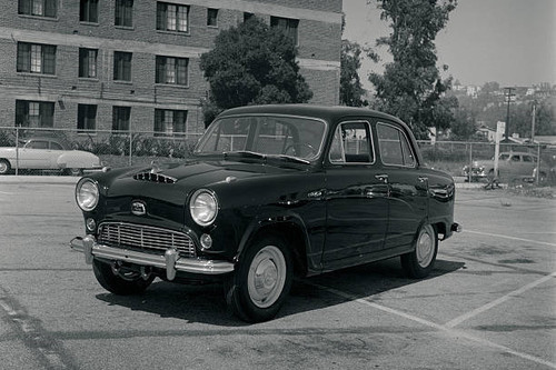 Austin 1956 car road test - road,