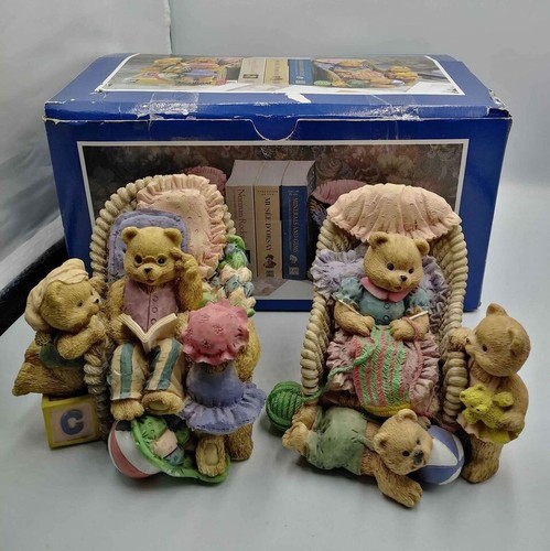 Vintage teddy bear bookends - bear,
