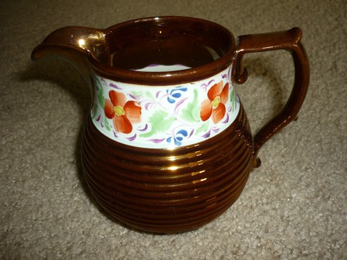 Gorgeous copper lustre - copper, jug