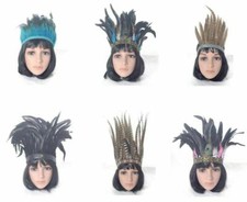 Ladies Feather Headdresses Festivals  Fancy Dress Carnival Feather HeaddresS
