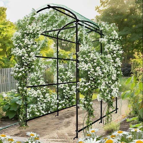 Outdoor garden arch - garden, trellis