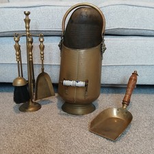 Brass Fireside Coal Scuttle