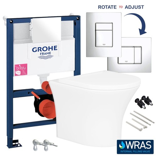 Rimless wall hung toilet pan - pan, &