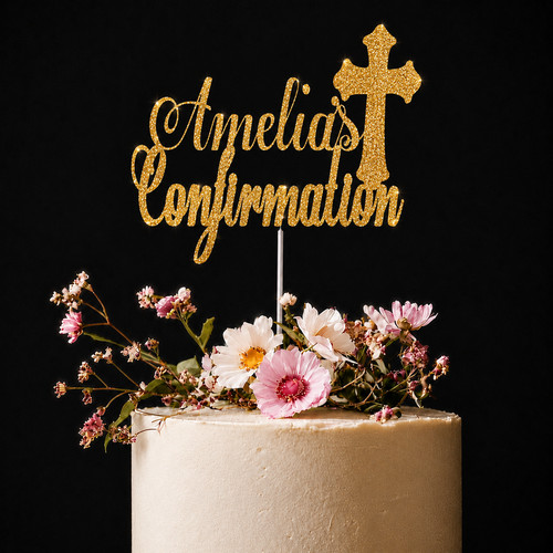 Personalised confirmation cake - personalised,