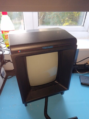 Vectrex console with games - with,