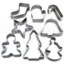 Christmas Set of 8 Metal