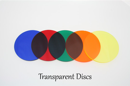 Transparent acrylic discs - transparent,