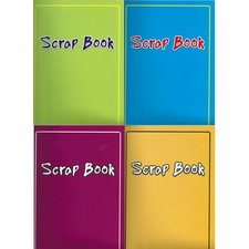 SCRAP BOOKS 230mm x 325mm 24 COLOUR 125gsm PAPER PAGES PHOTO CUTTINGS ALBUMS 333