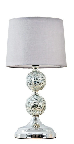Crackle table lamps - 33cm, glass