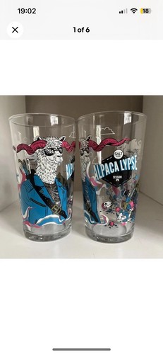 Alpacalypse pint glasses - alpacalypse, pack