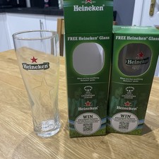 Heineken Women’s Champion League 2025 2 X Half Pint Glasses NEW