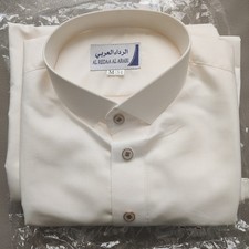 Mens Cream Thobe Jubba Saudi Style Premium Quality Size 54M NEW