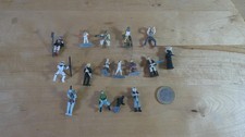 Vintage 1990's Star Wars Micro Machines Mini Figures Lot Of 16 Mixed Characters