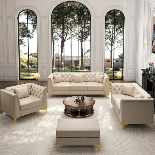 Piece chesterfield sofa set - chesterfield,