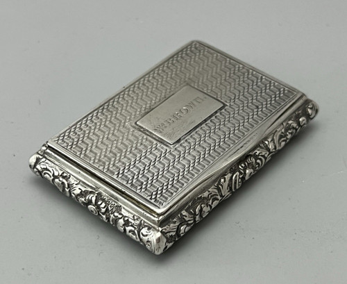 William silver snuff box ts - william, iv
