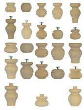 Wooden Furniture SINGLE Foot Pine Legs Chests Replacement Bed Feet Chairs Settee