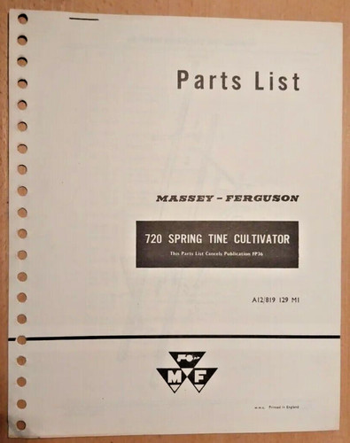 Parts list for - list,