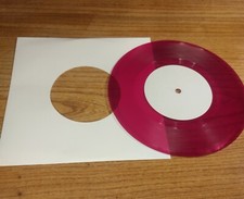 Lathe cut Vinyl Record 12" Red