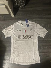 Napoli 25/26 Away Player Issue Shirt Sand Gold BNWT M Football Shirt