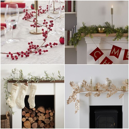 Christmas garland silver - garland.,