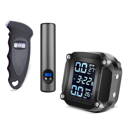 Tyre pressure gauge set - tyre, for