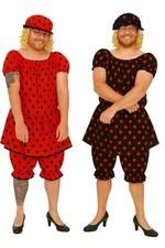 Adults Ugly Sisters Twanky Panto Dame Twankey Pantomime Fancy Dress Costume