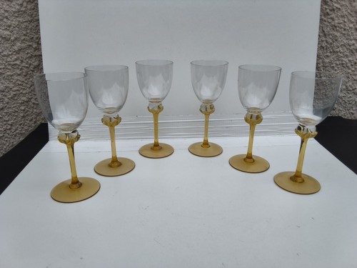 Vintage bohemia crystal - bohemia, amber