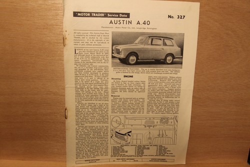 Original austin a40 farina - original,