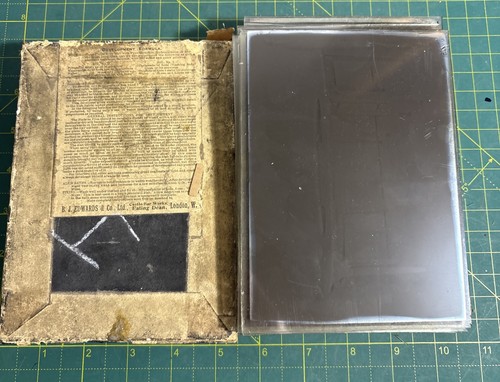 Glass negative antique - glass,