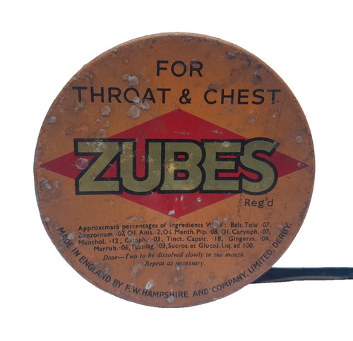 Vtg zubes lozenges for throat - zubes,