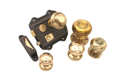 Victorian rim latch lock - victorian,