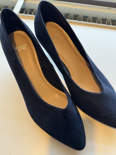 Evans fliss navy suede - navy,