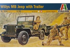 Italeri IT314 1/35 - Willys MB Jeep with Trailer