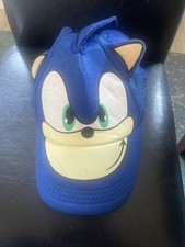 Rare Sonic The Hedgehog 3D Baseball Cap Adjustable Snapback Adult Size