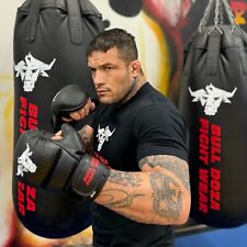 (L) Bull Doza MMA Sparring Gloves, Open Palm, Padded, Cage Fighting Mitts