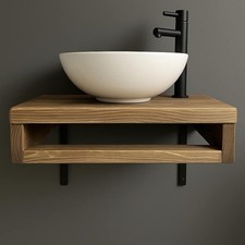 rustic wash stand shelf washstand sink unit Towel Rail rustic bathroom vanity