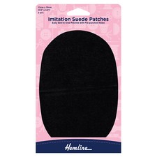 Pack of 2 Sew On Faux Suede