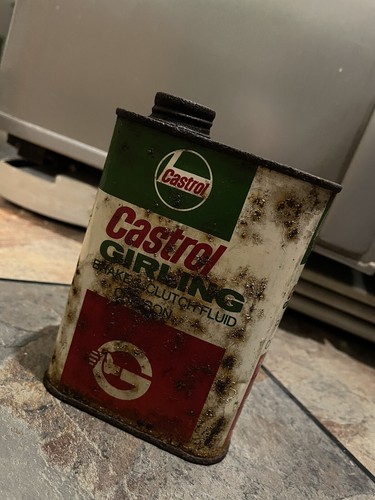 Old castrol oil can - oil,