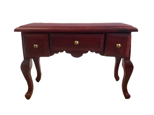 Dolls house mahogany writing - dolls,