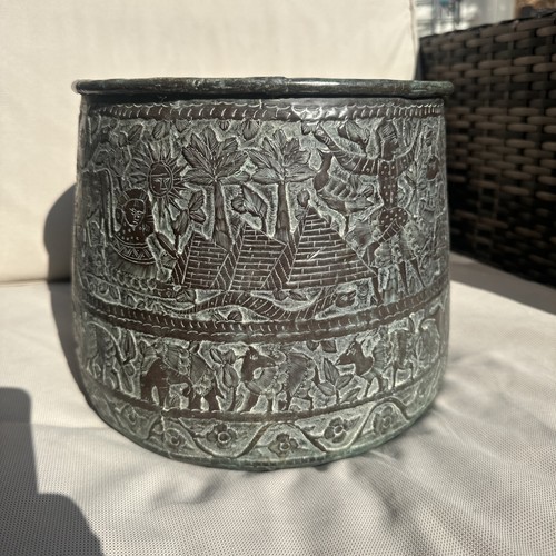Antique copper hand - copper,