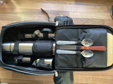 Picnic Backpack Set for 2 Two including Thermos Flask and Sitting Blanket