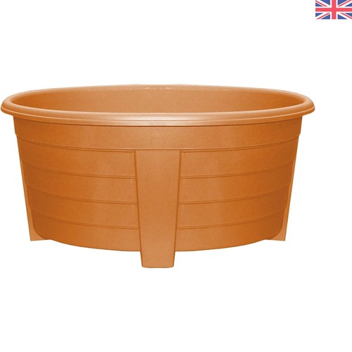 55cm terracotta oval - oval, plastic