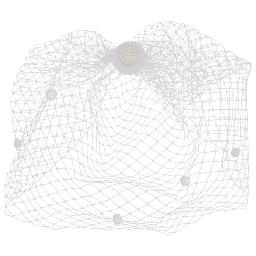 Fashionable white birdcage - white,