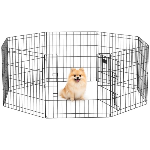 Pawhut pet dog playpen - pawhut,
