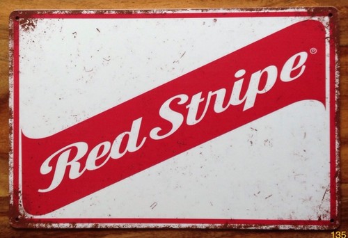 Red stripe vintage retro metal - vintage,
