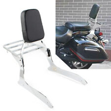 Chrome Backrest Sissybar & Luggage Carrier for Yamaha XVS1300A Midnight V Star